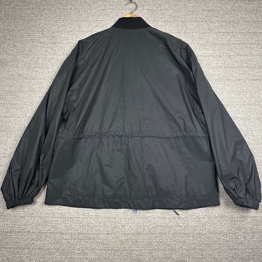 Fabletics Women Sz M Jacket Willow Woven Reflective Black Balloon Sleeves Zip-Up - Picture 15 of 16